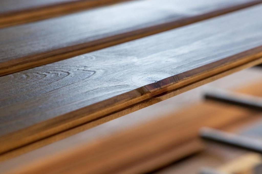 tongue and groove wall planks laid out