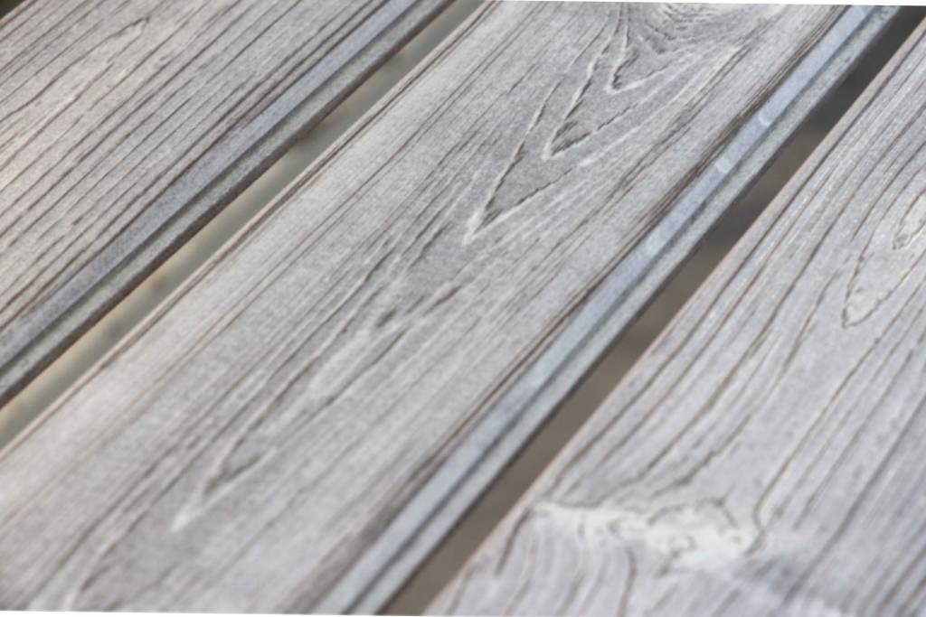 gray wood accent wall closeup of panels