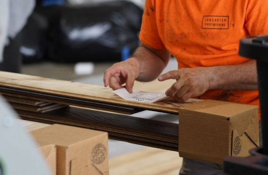 prefinished wood panel order in a warehouse