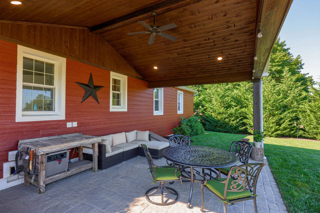 dark Patio Ceiling Idea