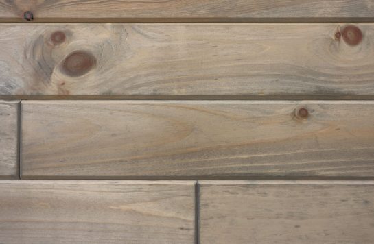 close up weathered oak prefinished wood paneling boards